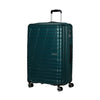 front of metallic teal American Tourister Surftime Spinner Large Expandable