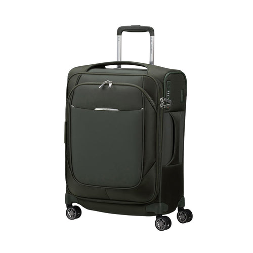 Climbing Ivy Samsonite suitcase with wheels on a white background