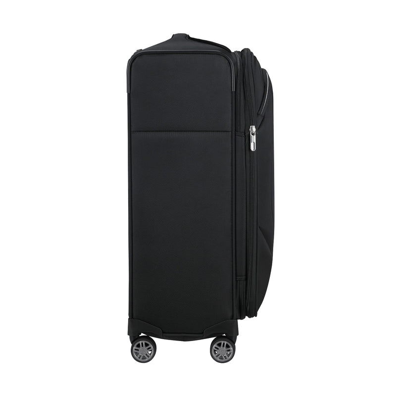 side of black Samsonite Re-Lite Spinner Medium Expandable