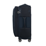 expanded midnight blue Samsonite Re-Lite Spinner Medium Expandable
