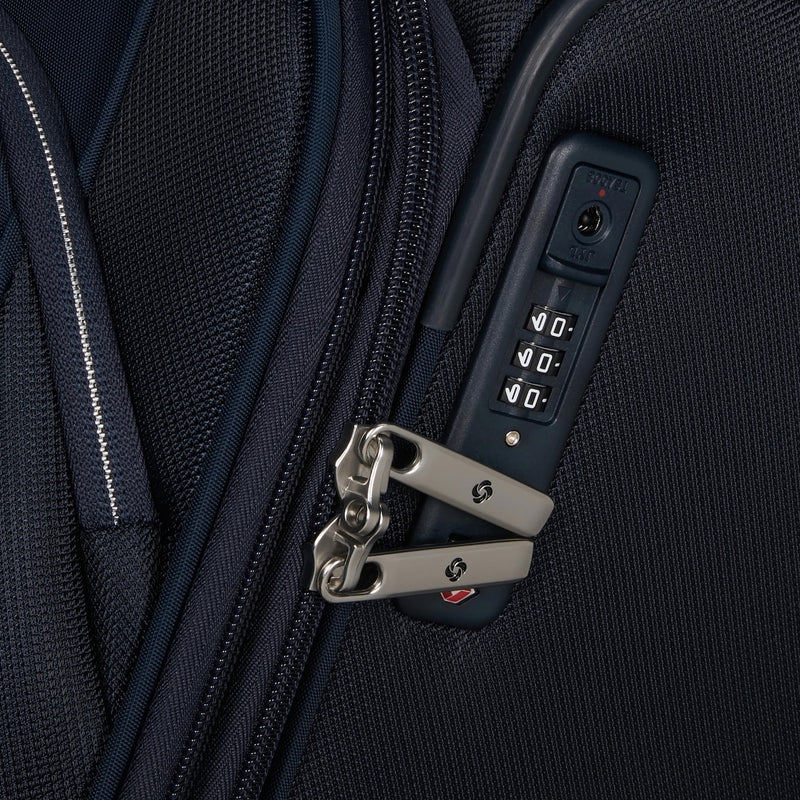 TSA lock of midnight blue Samsonite Re-Lite Spinner Medium Expandable
