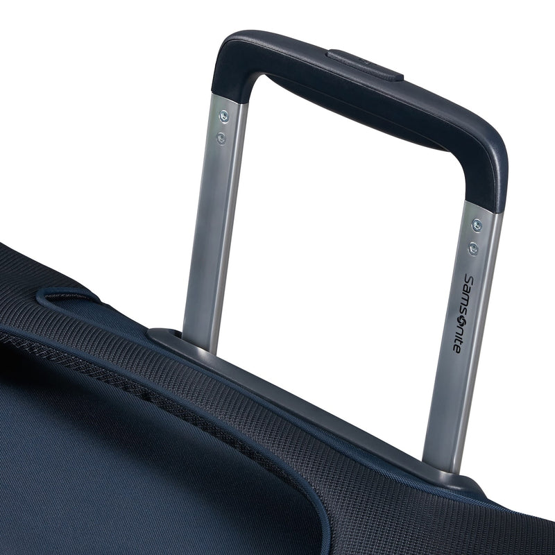 pull handle of midnight blue Samsonite Re-Lite Spinner Medium Expandable