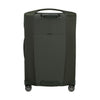 Climbing ivy Samsonite suitcase with wheels on a white background