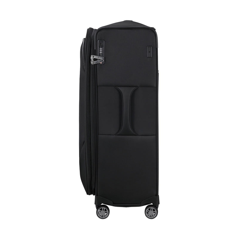 side of black Samsonite Re-Lite Spinner Large Expandable