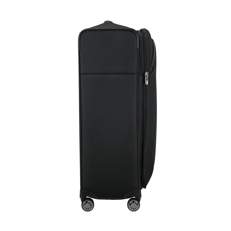 side of black Samsonite Re-Lite Spinner Large Expandable