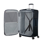 inside of midnight blue Samsonite Re-Lite Spinner Large Expandable