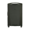 Climbing ivy Samsonite suitcase with wheels on a white background