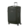 Climbing ivy Samsonite suitcase with wheels on a white background