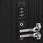 TSA lock of true black American Tourister Rejoy Spinner Large Expandable