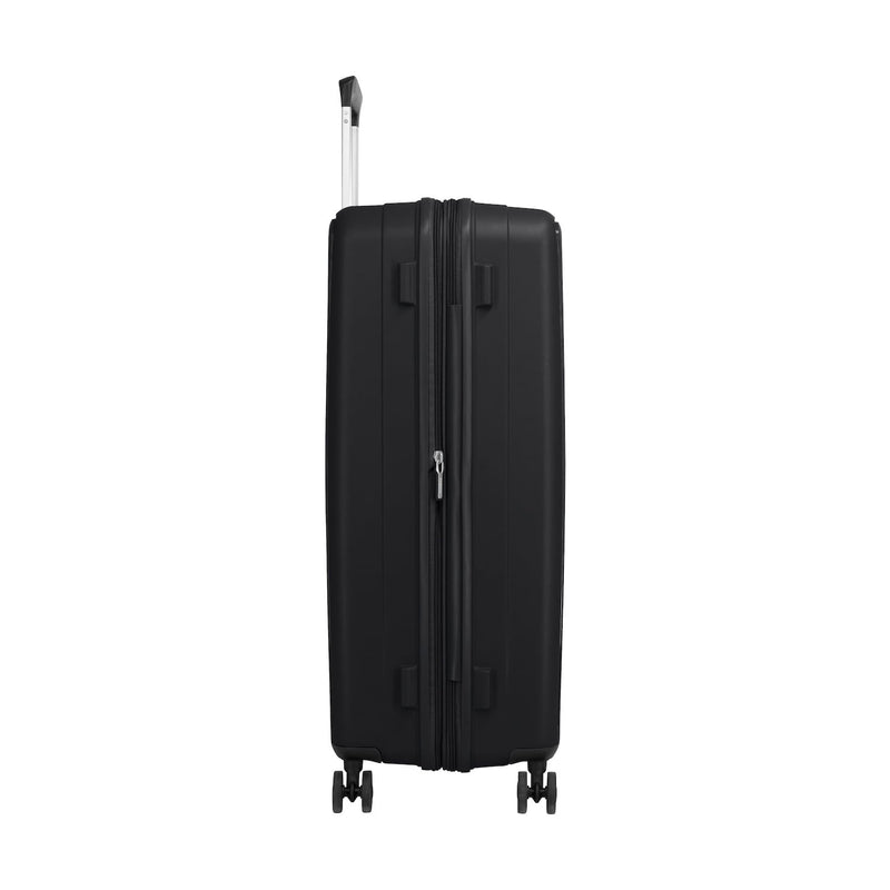 side of true black American Tourister Rejoy Spinner Large Expandable