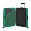 inside of jade green American Tourister Rejoy Spinner Large Expandable