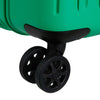 wheels of jade green American Tourister Rejoy Spinner Large Expandable