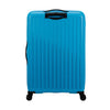 back of azure blue American Tourister Rejoy Spinner Large Expandable