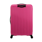 back of Hawaiian pink American Tourister Rejoy Spinner Large Expandable
