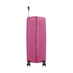 side of Hawaiian pink American Tourister Rejoy Spinner Large Expandable
