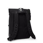 Black TUMI backpack on a white background