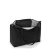 Black TUMI tote bag on a white background