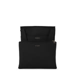 black TUMI bag on a white background