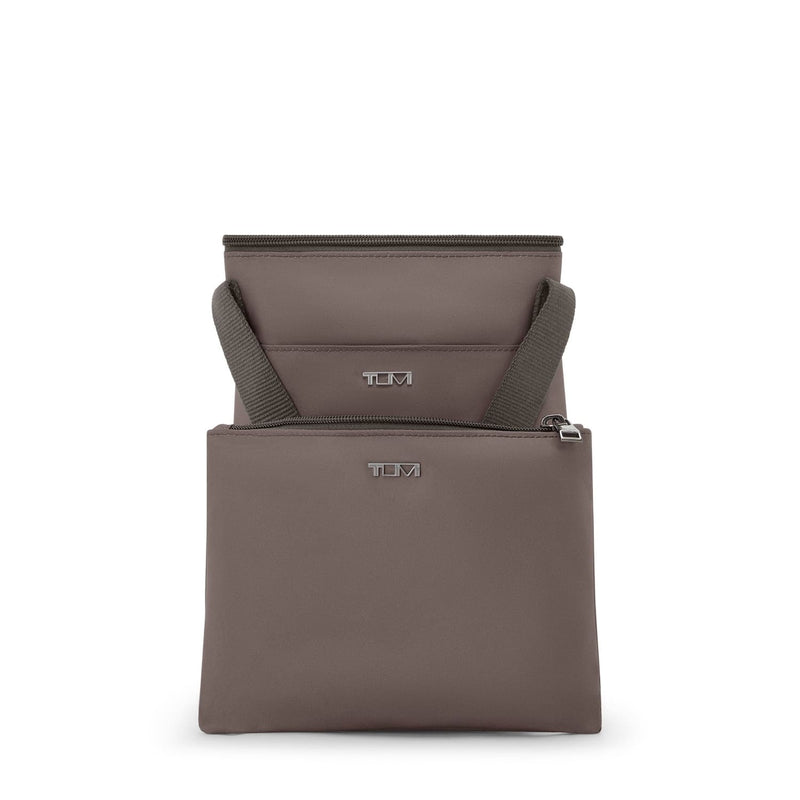 Mink TUMI pouch on a white background