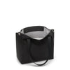 Black TUMI tote bag on a white background