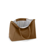 Copper TUMI tote bag on a white background