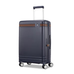 front of navy Samsonite Virtuosa Spinner Carry-On