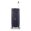 side of navy Samsonite Virtuosa Spinner Carry-On