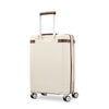 back of off white Samsonite Virtuosa Spinner Carry-On