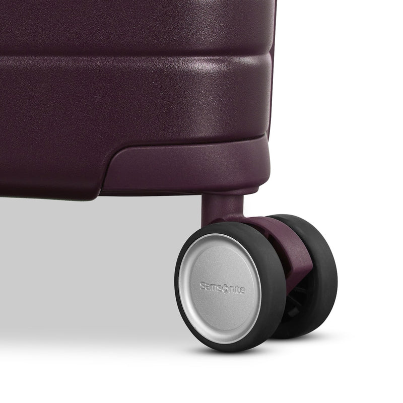 wheels of merlot Samsonite Virtuosa Spinner Carry-On