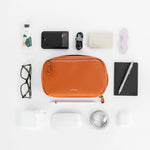 overview of terracotta Orbitkey 2-in-1 Tech Pouch