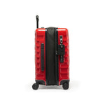 expanded blaze red TUMI 19 Degree PC International Expandable Carry-On