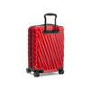 back of blaze red TUMI 19 Degree PC International Expandable Carry-On