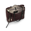 inside of deep plum TUMI Voyageur Valetta Large Tote