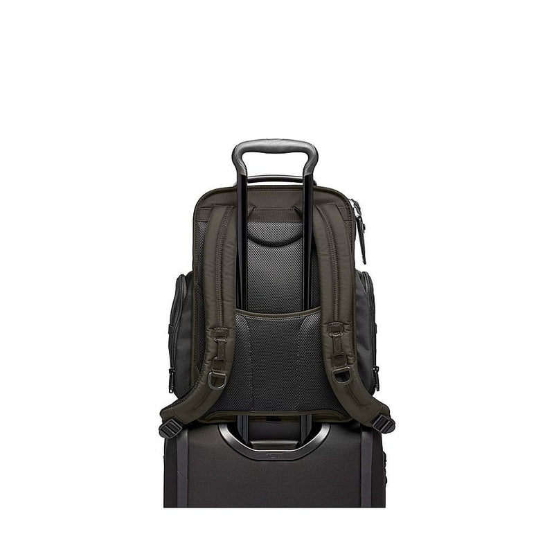 back of olive night TUMI Alpha 3 Brief Pack