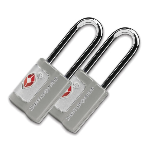 pair of light grey Samsonite Key Lock