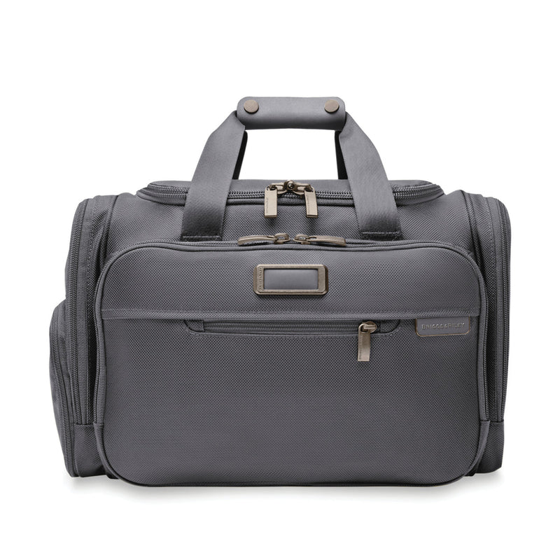 front of steel grey Briggs & Riley Baseline Underseat Duffle