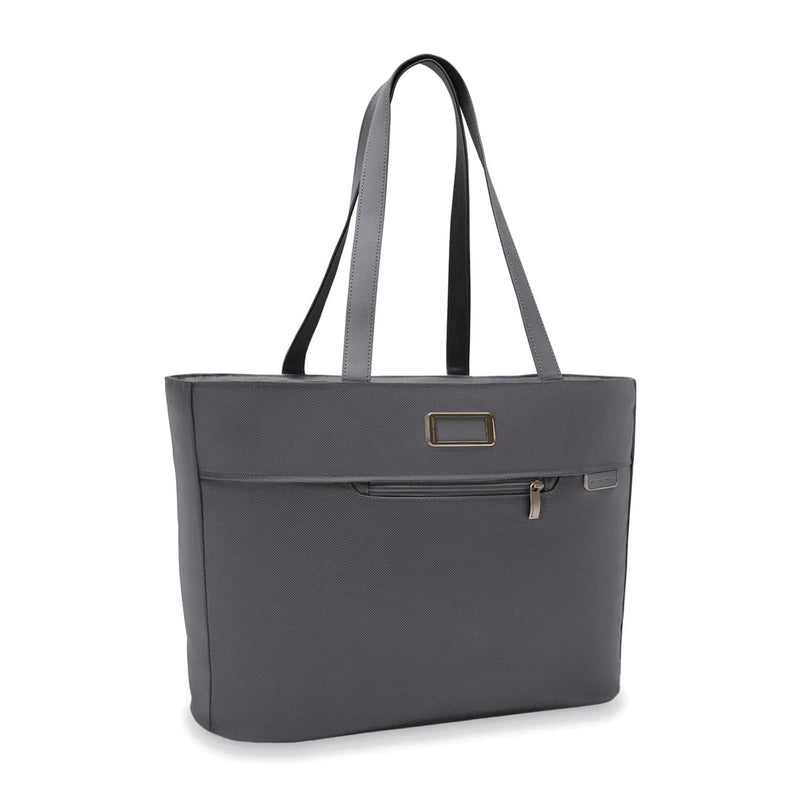 front of steel grey Briggs & Riley Baseline Traveler Tote