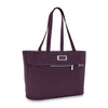 front of plum Briggs & Riley Baseline Traveler Tote