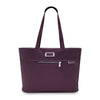 front of plum Briggs & Riley Baseline Traveler Tote