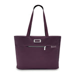 front of plum Briggs & Riley Baseline Traveler Tote