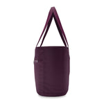 side of plum Briggs & Riley Baseline Traveler Tote