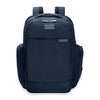 Front of navy Briggs & Riley Baseline Traveler Backpack