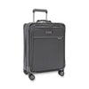 front of steel grey Briggs & Riley Baseline Global Carry-On Spinner