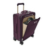 front pocket of plum Briggs Baseline Global Carry-On Spinner