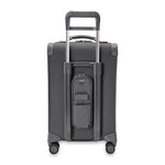 back of steel grey Briggs & Riley Essential Carry-On Spinner