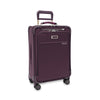 front of plum Briggs & Riley Baseline Essential Carry-On Spinner