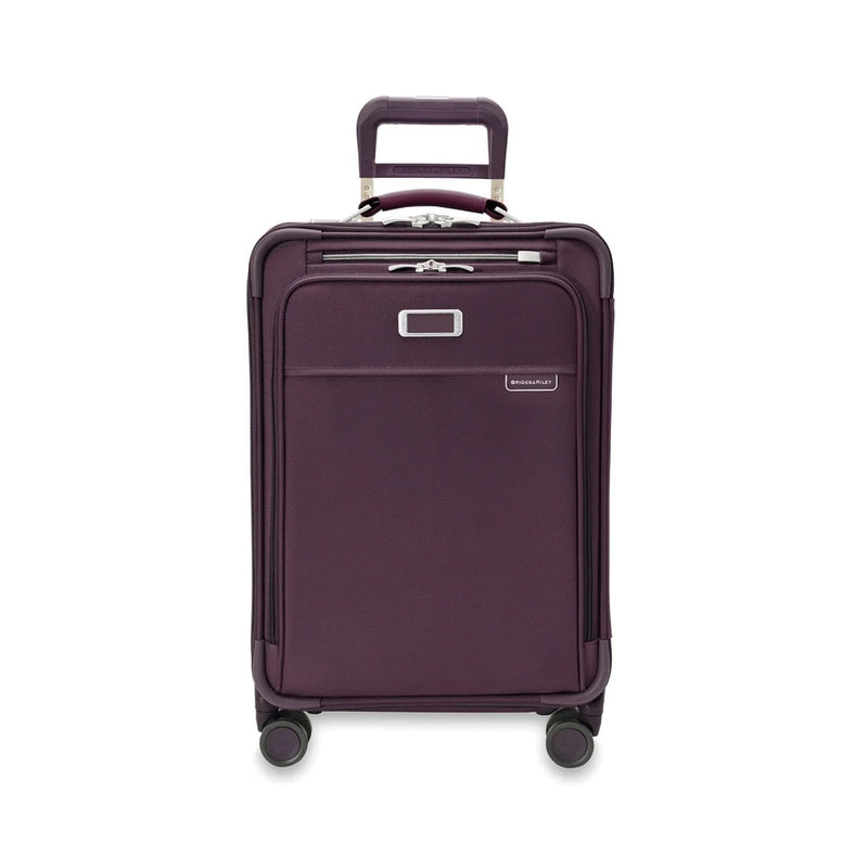 Front of plum Briggs & Riley Baseline Essential Carry-On Spinner