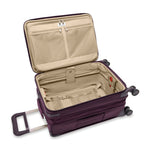 inside of plum Briggs & Riley Baseline Essential Carry-On Spinner