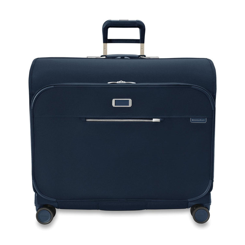 Front of navy Briggs & Riley Baseline Deluxe Wardrobe Spinner