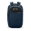 front of navy Briggs & Riley @work Slim Backpack